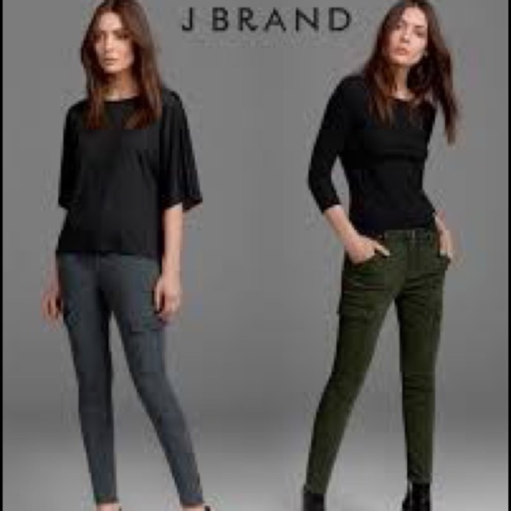 J Brand Houlihan Sateen Stretch Zip Cargo pants